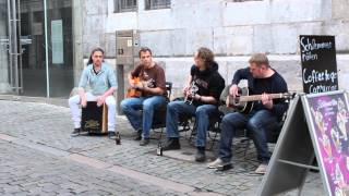 Strassenmusik in Aachen  Schlagsaiten Quantett [upl. by Roth]