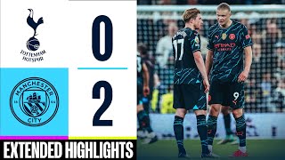 Tottenham 02 Man City  Ortega saves amp Haaland brace sends City top  EXTENDED HIGHLIGHTS [upl. by Beard]