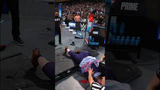 Paul Heyman gets Triple Powerbombed through the table by The Bloodline [upl. by Etsyrk]