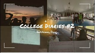 College Diaries Ep 2 F2F Classes 2nd Sem Busy Days amp Life Update  Kathleen Diaz [upl. by Ramey]