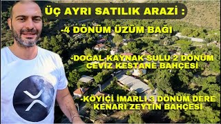 KÖY EVİ YAPIMINA UYGUN SATILIK TURİZM KÖYÜNDE DERE KENARI ARSA  BAYINDIRDA 3 AYRI SATILIK ARAZİ [upl. by Kurys]