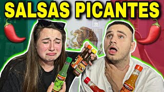 PROBANDO SALSAS PICANTES MEXICANAS 🇲🇽🥵 nos arde la boca [upl. by Aspia]