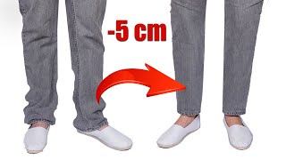 A new way how to hem jeans quickly and easily [upl. by Ulrick]