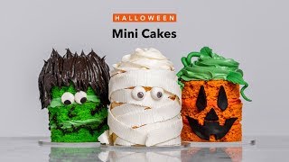 3 Mini Halloween Cakes  Quick amp Impressive Spooky Desserts [upl. by Rexfourd34]