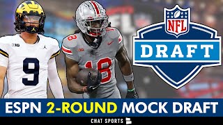 ESPN 2Round 2024 NFL Mock Draft Reacting To Matt Miller’s Latest Projections [upl. by Adlei]