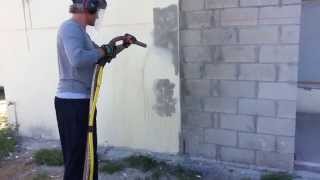 Stucco Paint Removal [upl. by Broder165]