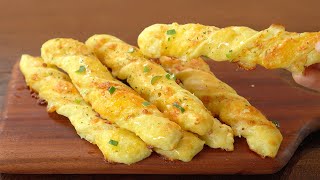 바삭바삭 허니버터 치즈마늘빵 No이스트No발효  치즈갈릭스틱  Honey Butter Cheese Garlic Twist Cheese Bread Stick [upl. by Brooks386]