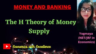 The H Theory of Money Supply  Theory of High Powered Money  H theory [upl. by Rockey]