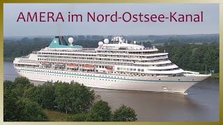 Cruise Ship MS AMERA passing through Kiel Canal  Phoenix Reisen  August 10 2021 [upl. by Prudhoe]