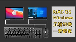 一套键鼠无缝衔接苹果MAC电脑与Windows系统电脑，还支持Linux [upl. by Lokkin]