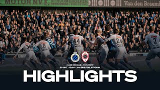 CLUB BRUGGE  ROYAL ANTWERP FC  HIGHLIGHTS  20232024 [upl. by Nivaj]