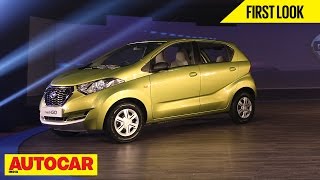 Datsun RediGo  First Look  Autocar India [upl. by Swihart72]