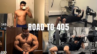 NATURAL BENCH PRESS TRANSFORMATION  135405 LBS [upl. by Sessilu498]