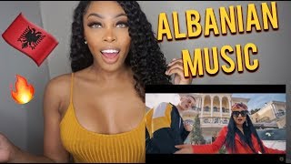 AMERICAN FIRST REACTION TO ALBANIAN MUSIC VIDEOS Rina ft FeroMozzik  Ashley Deshaun [upl. by Annaeerb492]