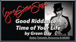 Good Riddance Time of Your Life by Green Day  Guitar Lesson [upl. by Cecile]