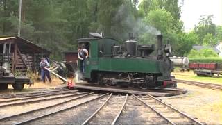 Ohsabanan museum railroad 15 km through the forest Sweden 2013 [upl. by Znarf300]