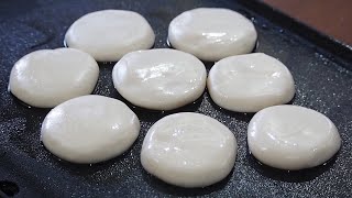 Making Crispy and Chewy Dessert with Glutinous Rice Flour amp Milk in 5 minutes 3 Ingredient [upl. by Kwon]