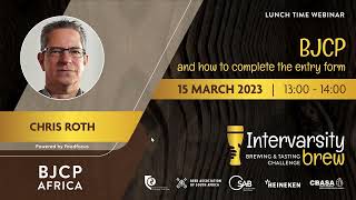 Webinar 2 Intervarsity Brew 2023 BJCP how to complete entry form Chris Roth [upl. by Onairam]