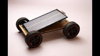 How To Make a Solar Car at Home  Best Science Project Ideas [upl. by Ahsinik]