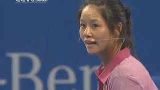 Li Na plays Djokovic in charity match [upl. by Nnasor989]