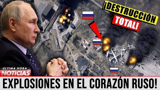 DESTRUCCIÓN MASIVA ¡Impactante Ataque de Drones Ucrania Destroza Base Aérea Rusa [upl. by Leaper]