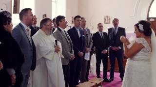 Flash Mob Wedding Ceremony  Catholic Style [upl. by Rolfston]