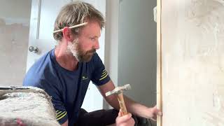 How to fit architrave  on uneven walls [upl. by Daahsar]