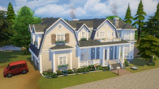 Coastal Family Home ⚓  Sims 4 Speed Build  CC LINKS [upl. by Asylem655]