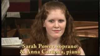 Sarah Power soprano amp Anna Cardona piano Lehars Meine Lippen sie küssen [upl. by Collyer996]