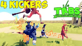 4 KICKERS 2 Taekwondo and 2 Jester vs Other Unit Army  Bonus  TABS Unit Possession Update [upl. by Imailiv906]