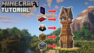 Minecraft  Ultimate Survival Tower Base Tutorial How to Build [upl. by Arries]