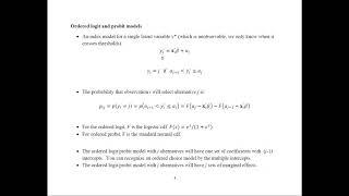 Ordered Probit and Logit Models [upl. by Berard49]