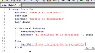 Tutorial PSeIntDivisión [upl. by Rox]