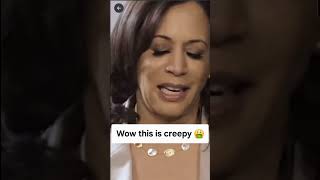 Wow this is creepy shorts kamalaharris election [upl. by Acnoib]