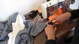 Sewing satin blanket binding to a quilt [upl. by Docia301]