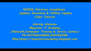 14ESET NOD32 Antivirus 3 InstallationUpdate Download amp Offline Update Tutorial [upl. by Nujra]