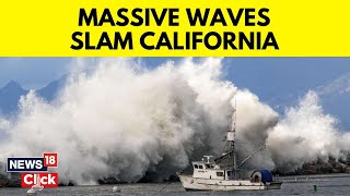 California Storms News  Third Day Of Storms Strong Waves Trigger Evacuation Alerts  N18V [upl. by Radec26]