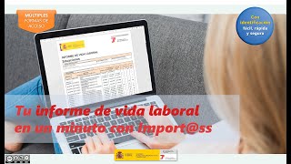 Tu informe de vida laboral en un minuto con Importss  Seguridad Social Gobierno de España UE [upl. by Bez586]