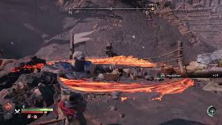 How to light all three braziers at the locked chest in Jarnsmida Pitmines in God of War Ragnarok [upl. by Keligot]