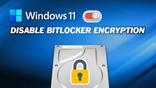 How to Disable Bitlocker Encryption in Windows 11 [upl. by Afnin]