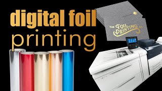 Digital Foil Printing Foil Sleeking business cards and the process GMP Laminator Foil emboss [upl. by Abocaj]