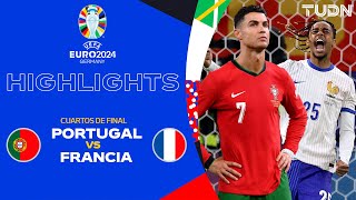 HIGHLIGHTS  Portugal vs Francia  UEFA EURO 2024  4tos  TUDN [upl. by Navanod]