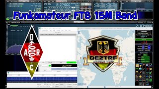 Funkamateur Digital FT8 15m Band 21074 usb by DE2TRF [upl. by Yeliw]