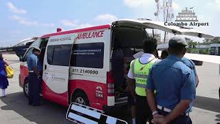 Ambulance Flight Operations at Colombo Airport Ratmalana [upl. by Yahs72]