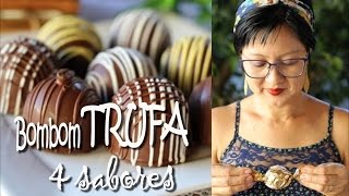 BOMBOM TRUFA 4 SABORES  PAÇOCA LEITE NINHO CAFÉ MARACUJÁ  DIKA DA NAKA [upl. by Alithea447]