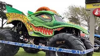 Monster Jam Salinas 2024 Truck Displays 2 The Entire Field Over Bored Not Included [upl. by Kassaraba]