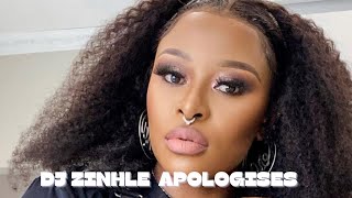 DJ Zinhle Issues An Apology To Mzansi [upl. by Folsom]