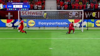 SVIZZERA VS ITALIA • EURO 2024 • Rigori e highlights • Fifa 24 Gameplay • FC 24 [upl. by Pantia]