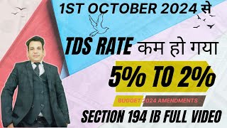 section 194ib of income tax act I sec 194i by income tax act I tds section 194ib I tds on rent [upl. by Eilrac398]