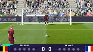 Belgium vs France penalty shootout  eFootball PES 2021 [upl. by Grenier]